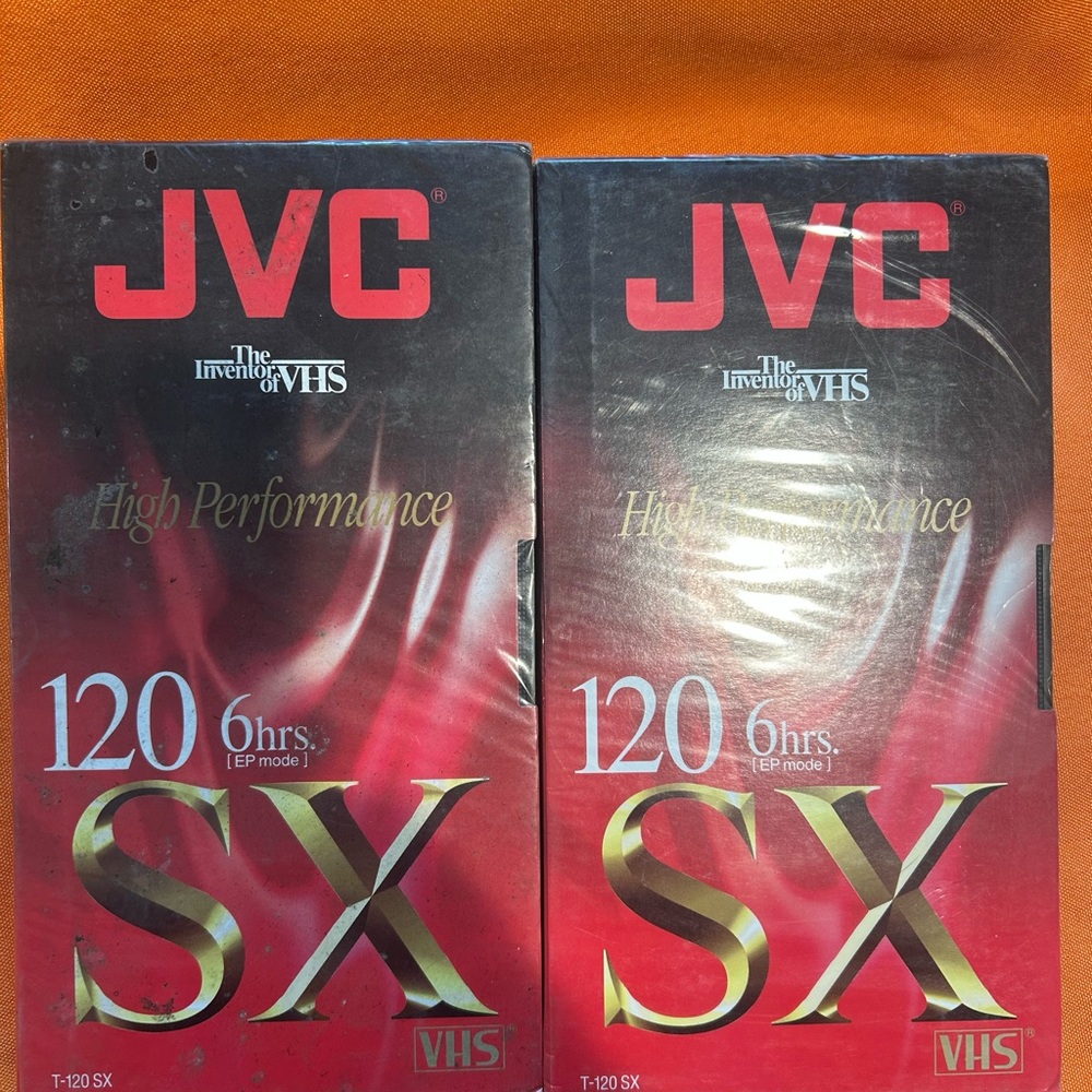 JVC High Performance VHS Tapes - Red